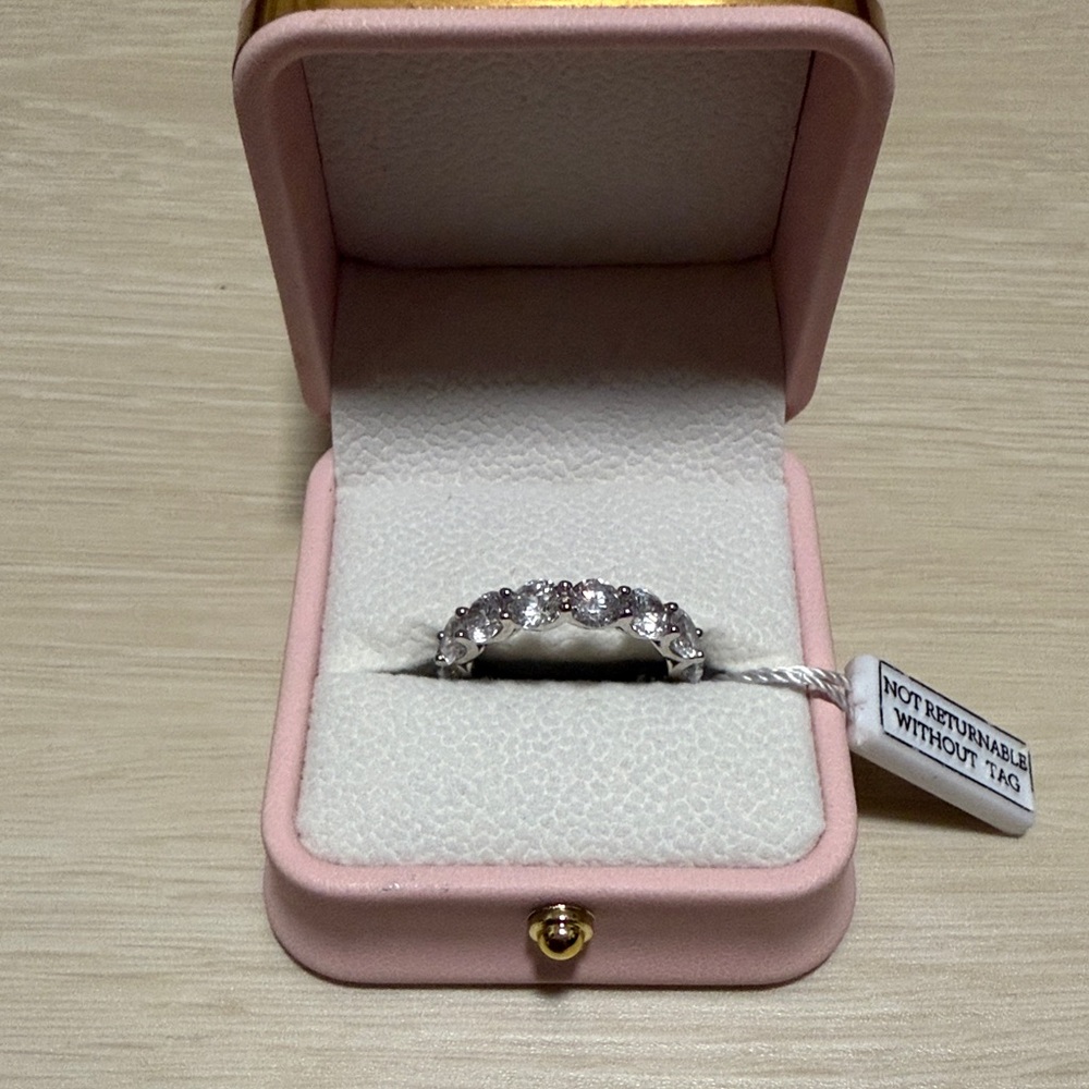 Sparkling Silver Women's Eternity Ring